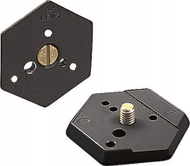 Pllakë quick release Manfrotto 030HAS, hexagonale, 1/4" dhe 3/8", për Hasselblad