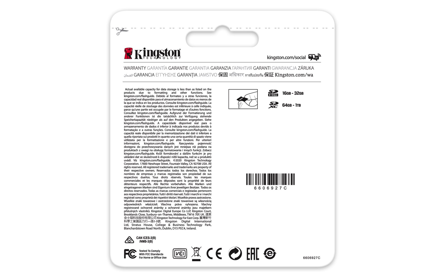 Kartë e memories Kingston Canvas Select Plus, SDXC, 256 GB, Class 10