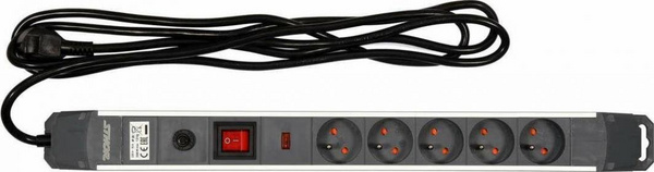 Zgjatues elektrik me mbrojtje nga shpërthimet, 6 prize, kabllo 3m, i bardhë