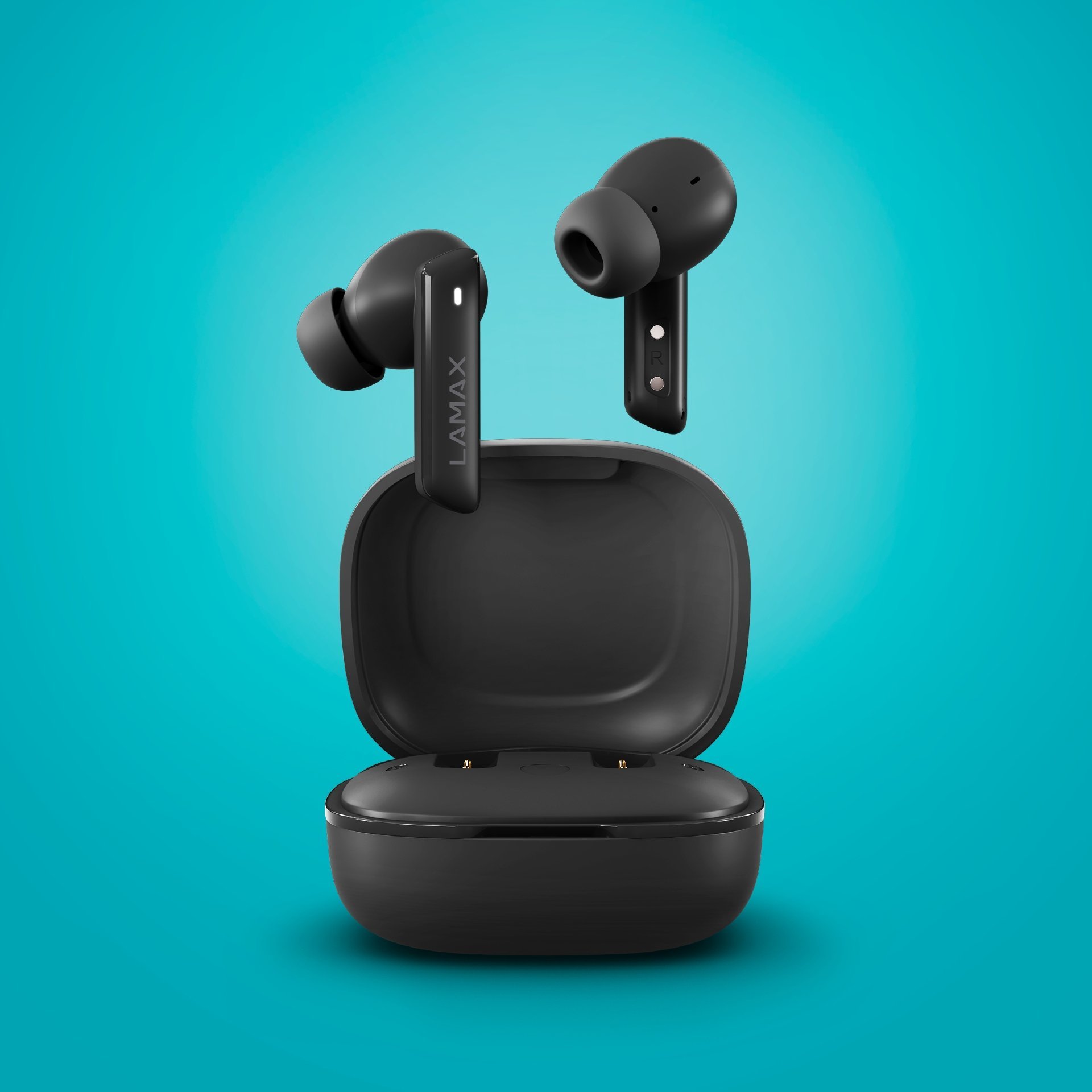 Kufje pa tela LAMAX LXIHMCPS1ACBA, in ear, ANC, të zeza