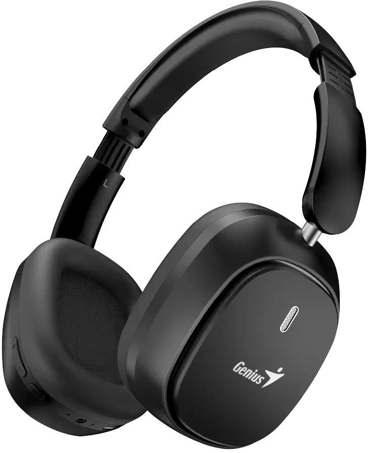 Kufje Wireless Genius HS-820BT, Bluetooth 5.4, 22 orë bateri, të zeza