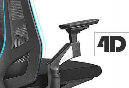 Karrige për zyrë Spacetronik GERD, e zezë