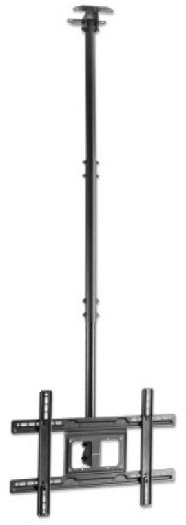 Mbajtëse tavani për televizor Manhattan, 37"-65", lartësi e rregullueshme, metalike, e zezë