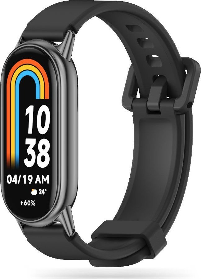 Rrip dore Tech-Protect IconBand Pro për Xiaomi Smart Band 8 NFC, TPU, i zi