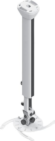 Држач за проектор Edbak PMV300, монтажа на таван, 1000-1700 mm, бел