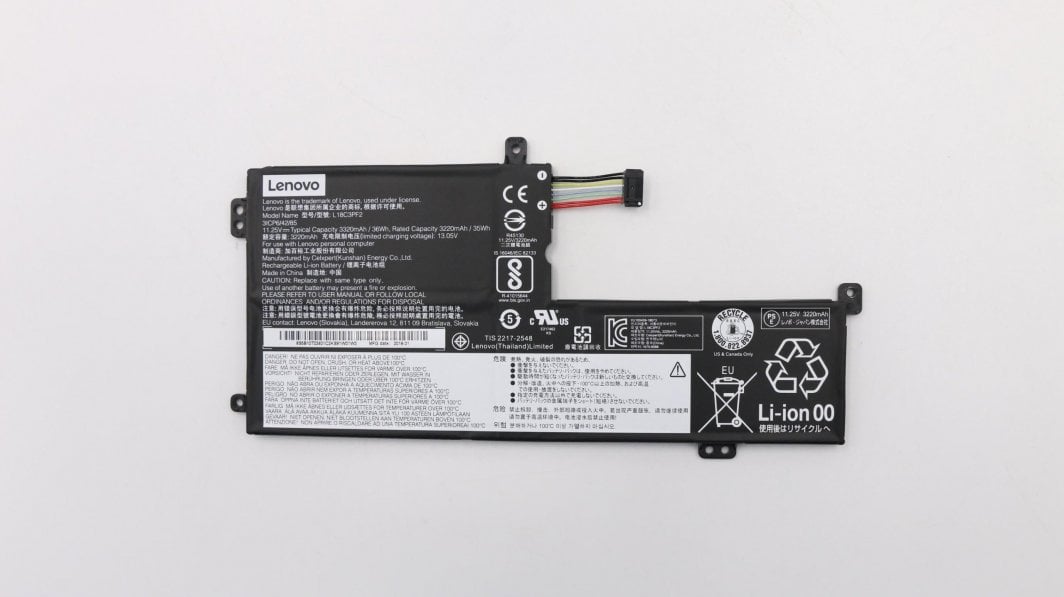 Bateri Lenovo, 11.25V, 36Wh, 3 qeliza, e zezë