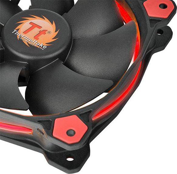 Ftohës Thermaltake Riing LED, 140 mm, i kuq