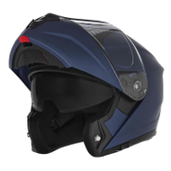 Helmetë moto Nox N967, flip up me vizor, blu mat, M
