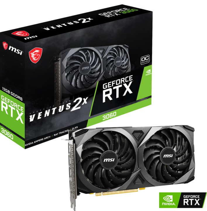 Kartelë grafike MSI GeForce RTX 3060 Ventus 2X OC 12GB GDDR6