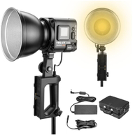 Dritë LED Yongnuo YN LUX100 Pro Kit, bi-color 3200K-5600K, portative, e zezë