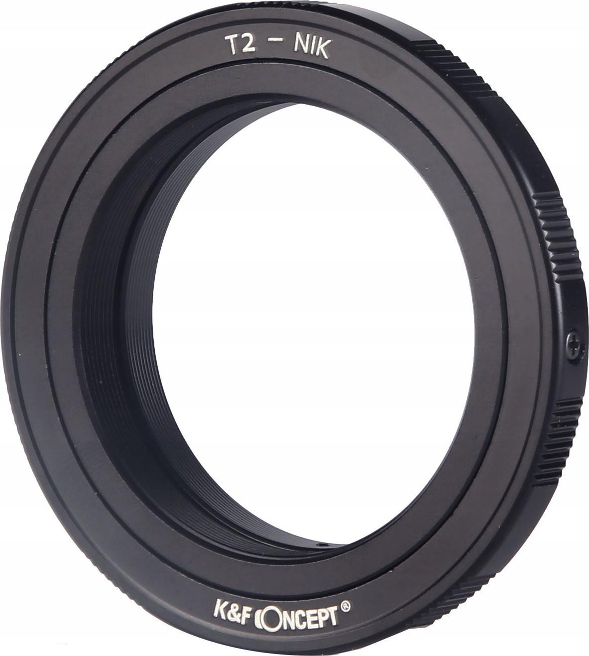 Adapter lente K&amp;F CONCEPT KF06.149, Nikon Ai AiS AF në T2 T-mount, metalik