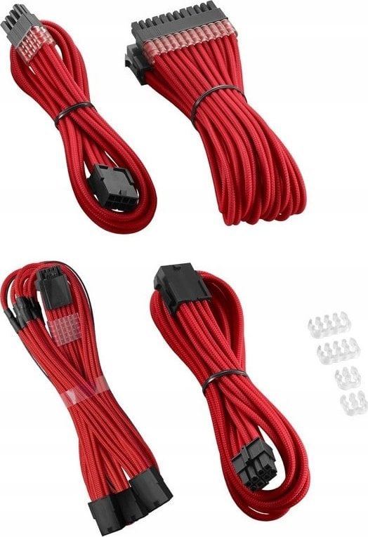 Set kabllosh zgjatuese CableMod PRO ModMesh 12VHPWR, 16AWG, për RTX 4000, e kuqe