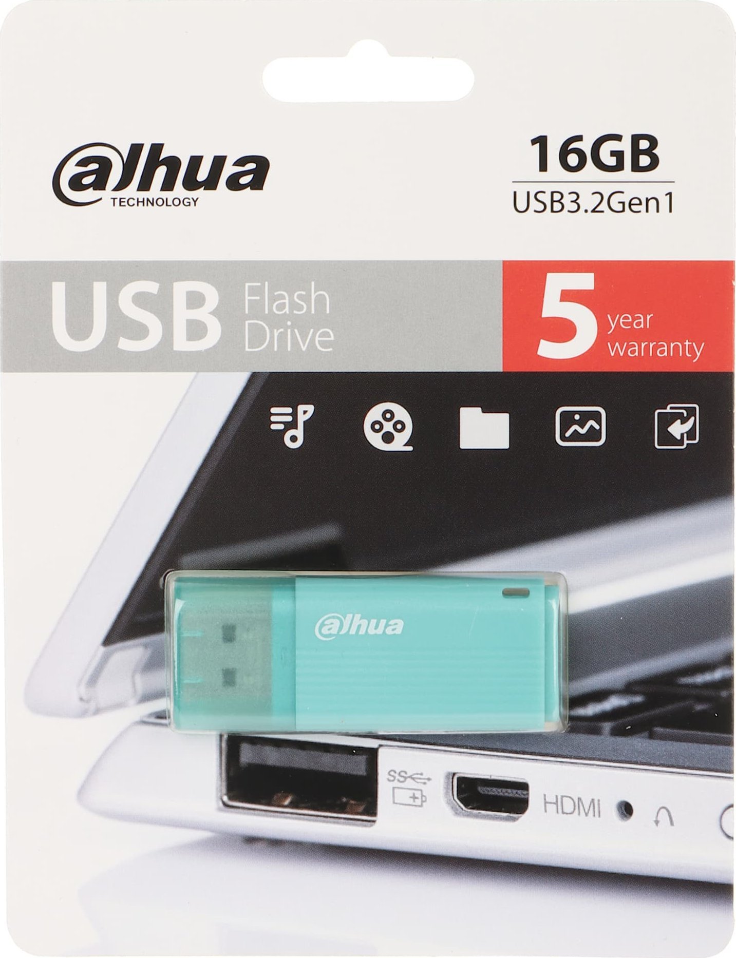 USB flash Dahua USB U126, 16GB, USB 3.2 Gen 1, argjendtë