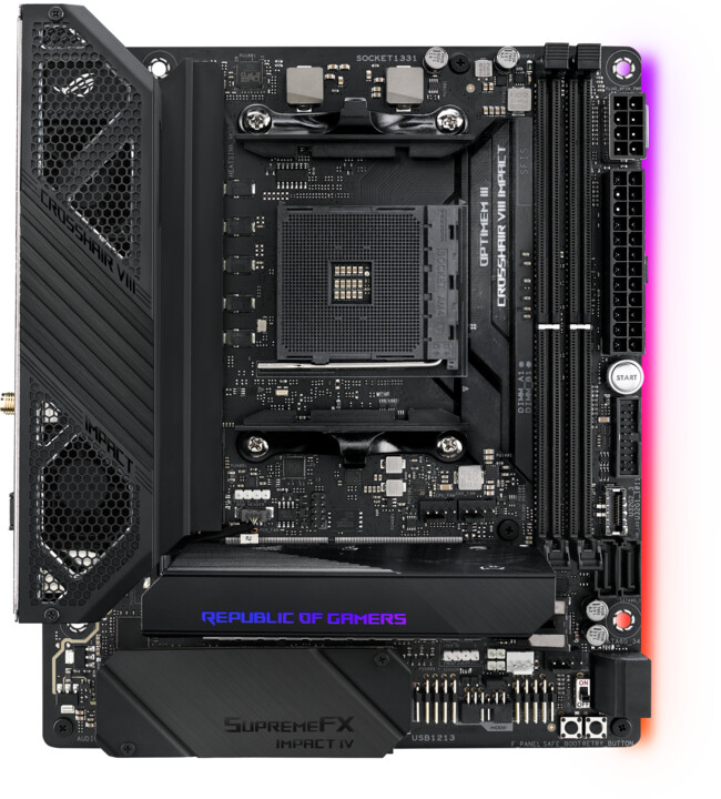 Pllakë amë ASUS ROG Crosshair VIII Impact - AMD X570 