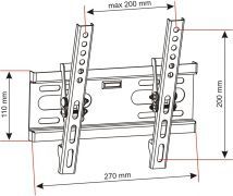 Mbajtëse televizori ART 14-42 " (AR-46), e zezë