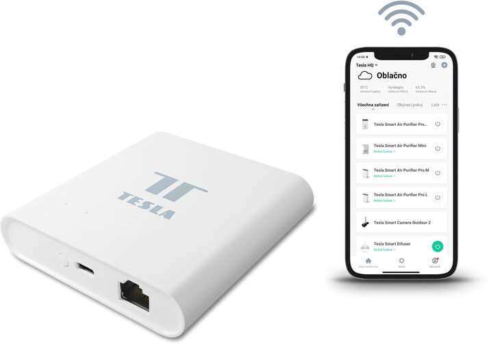 Njësi kontrolli Tesla Smart RJ45 ZigBee Hub