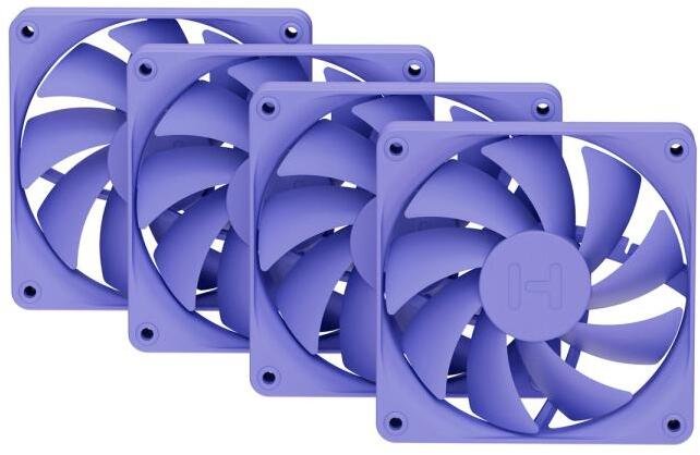Ventilator PC HYTE FA12, 120mm PWM, set 4 copë, Taro Milk