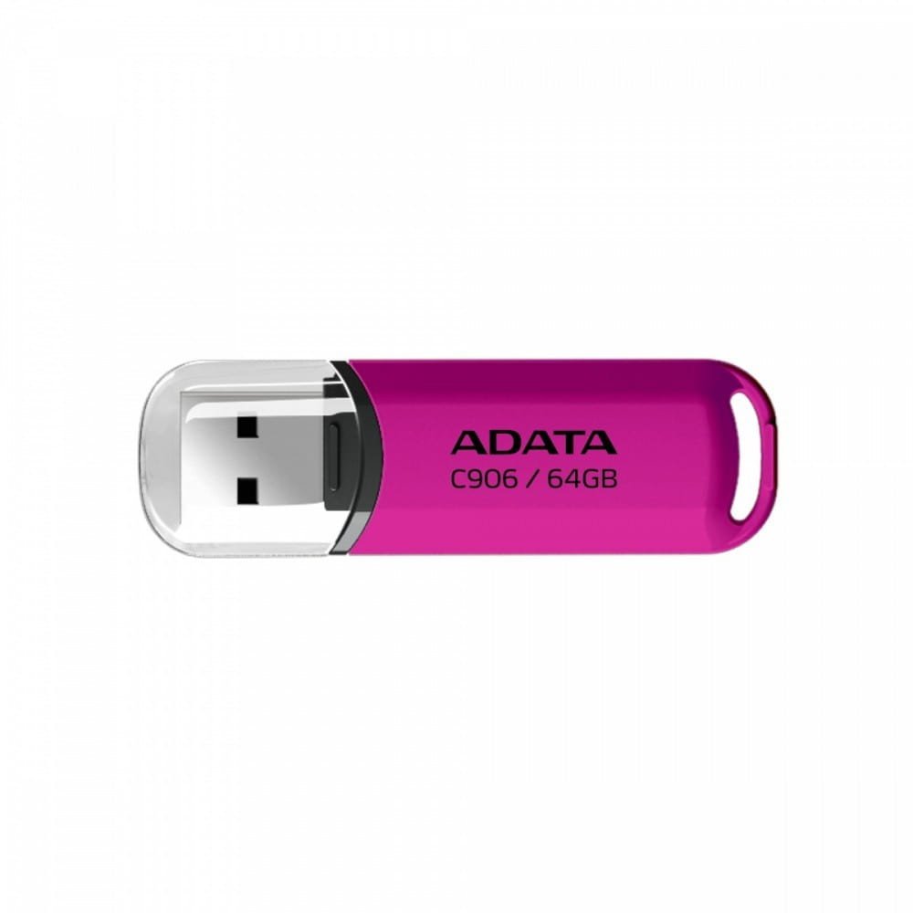 USB Memorja ADATA C906, 64GB, USB 2.0, rozë