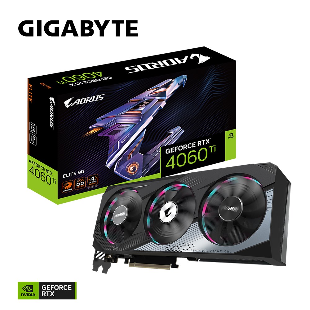 Kartelë grafike Gigabyte Aorus GeForce RTX 4060 Ti Elite 8GB GDDR6