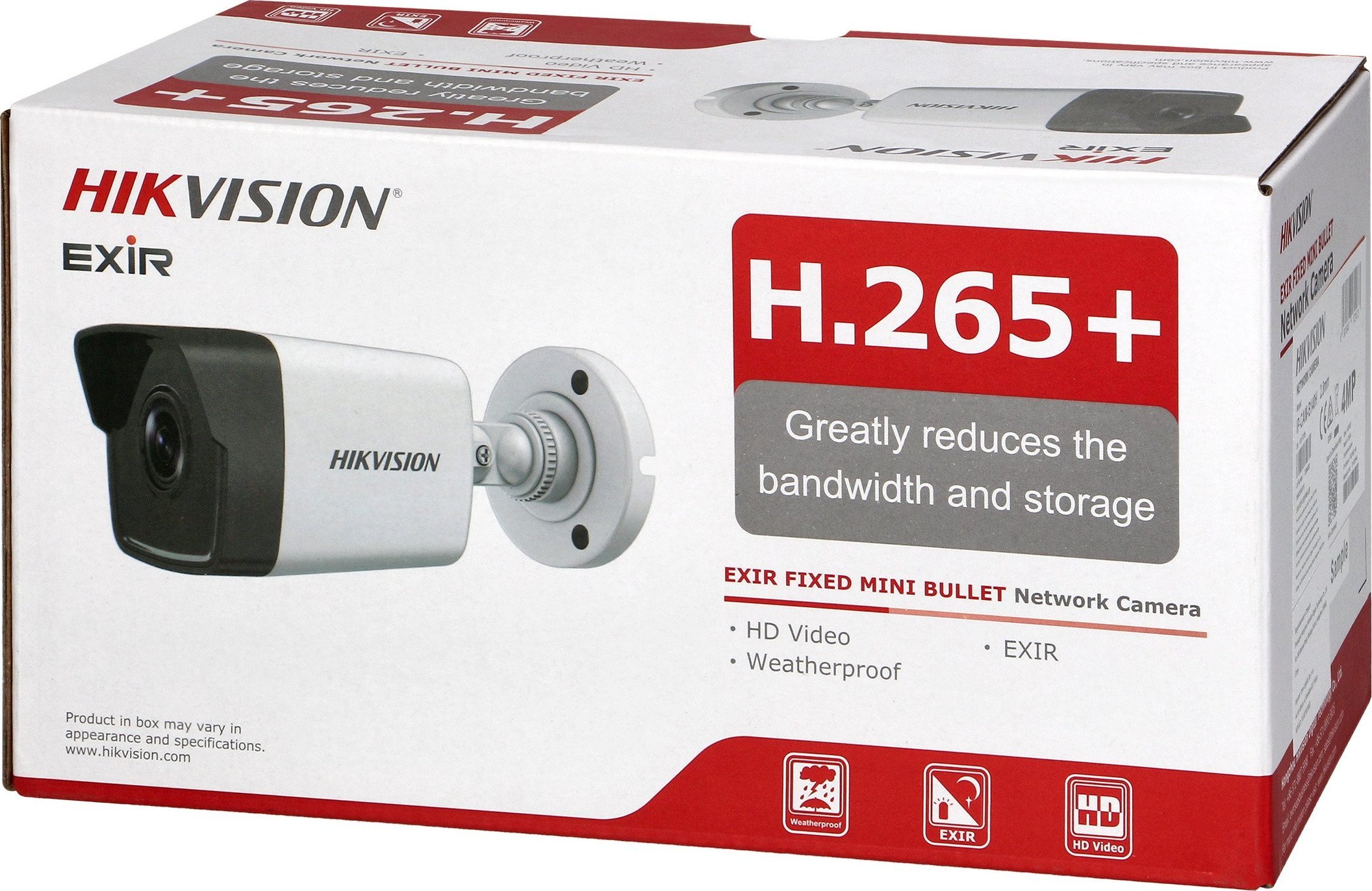 Kamerë IP Orno HIKVISION IP-CAM-B140H, 4Mpx, IR, PoE, IP67, e bardhë