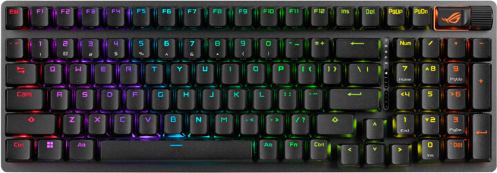 Tastierë ASUS ROG Strix Scope II 96% Wireless, NX SNOW, Hot-swap, US