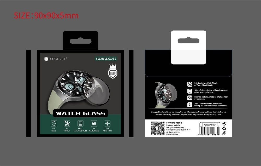 Mbrojtës ekrani Bestsuit Hybrid Glass, fleksibël, për Apple Watch Series 4/5 40mm, transparent