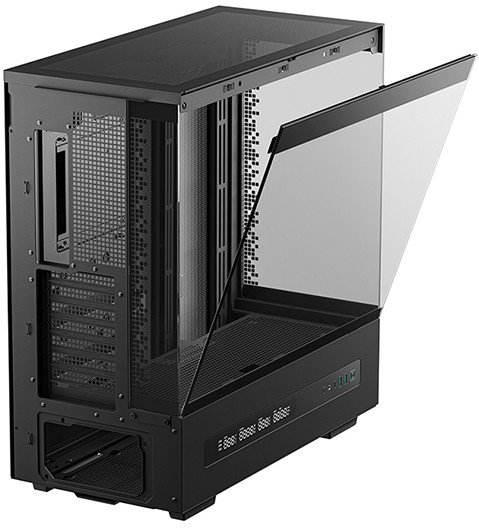 Kornizë kompjuteri DeepCool CH690 Digital, ATX Tower, ekran dixhital, e zezë