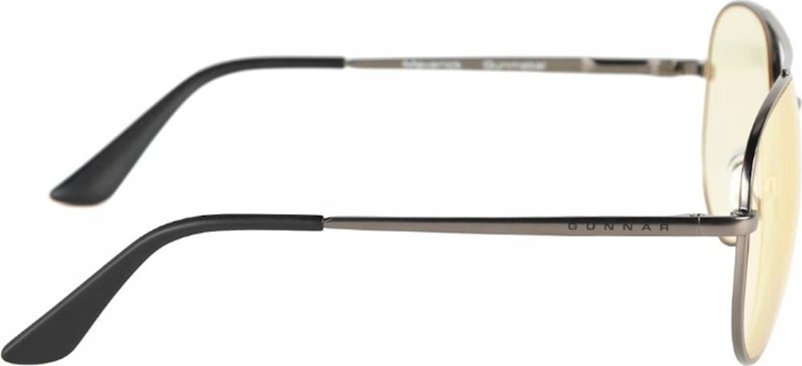 Syze kompjuteri Gunnar Optiks Maverick, lente amber, kornizë metalike gri