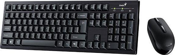 Сет тастатура и глушец Genius KM-8101 Copilot, безжичен, USB, црн