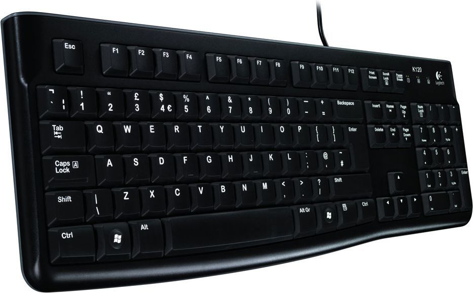 Tastierë Logitech K120, me kabllo, FR, e zezë