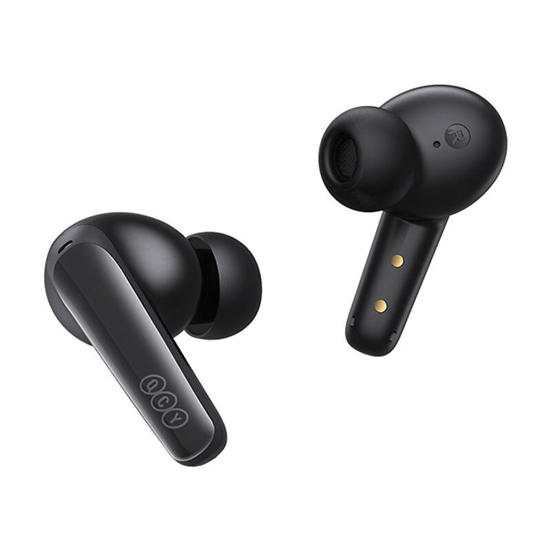Kufje TWS QCY T13x, Bluetooth 5.3, 30 orë bateri, të zeza