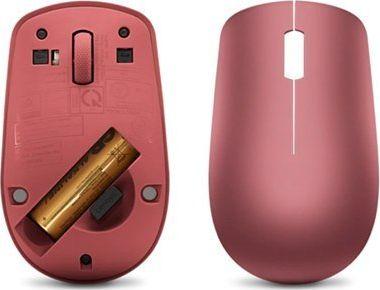 Maus Lenovo 530, wireless, USB, i kuq