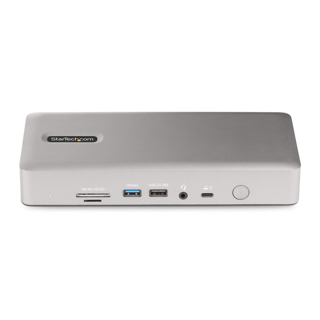 Stacion dokimi StarTech.com 132UE-TB4USB4DOCK Thunderbolt 4, 15 porte, i hirtë