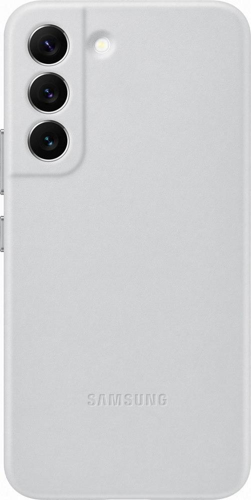 Mbulesë lëkure Samsung Leather Cover EF-VS901, për Galaxy S22, gri e hapur