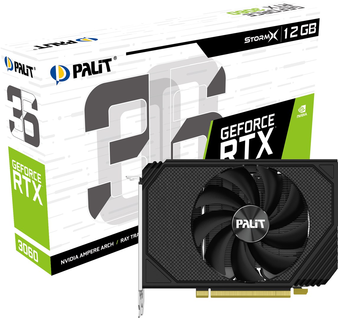 Kartë grafike PALiT NVIDIA GeForce RTX 3060, 12 GB GDDR6, NE63060019K9-190AF
