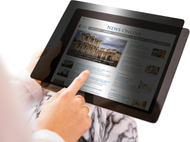 Filtër privatësie Gearlab Adhesive, 10.2", mat, transparent