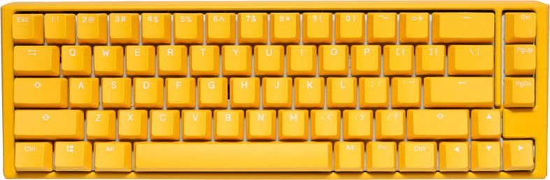 Tastierë mekanike Ducky ONE 3 SF, RGB, Cherry MX Clear, e verdhë