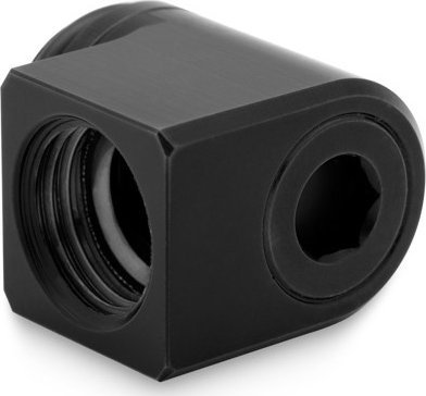 Adapter ftohje uji EK Water Blocks EK-Torque Micro 90°, G1/4 mashkull në G1/4 femër, i zi