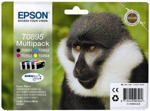 Ngjyrë për printer EPSON DURABrite Ultra (T0895), 16.3ml, e zezë/e kaltër/e kuqe/e verdhë