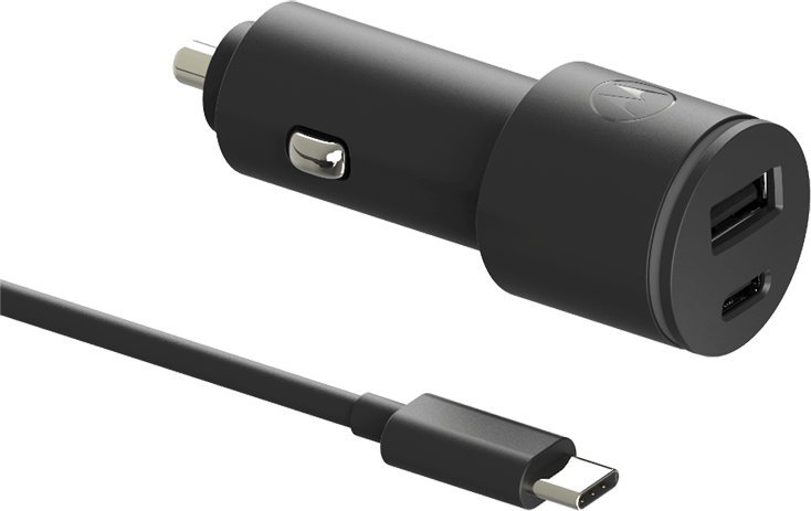 Karikues veture Motorola 1XUSB A+C, 45W, i bardhë