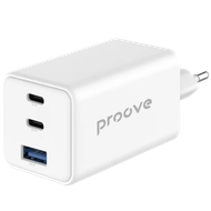 Karikues muri Proove Pocket, 65W, me 2×Type-C dhe USB, i bardhë