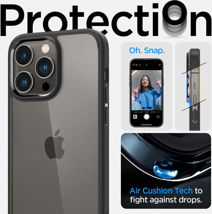 Mbrojtëse Spigen Ultra Hybrid për Apple iPhone 14 Pro, e zezë