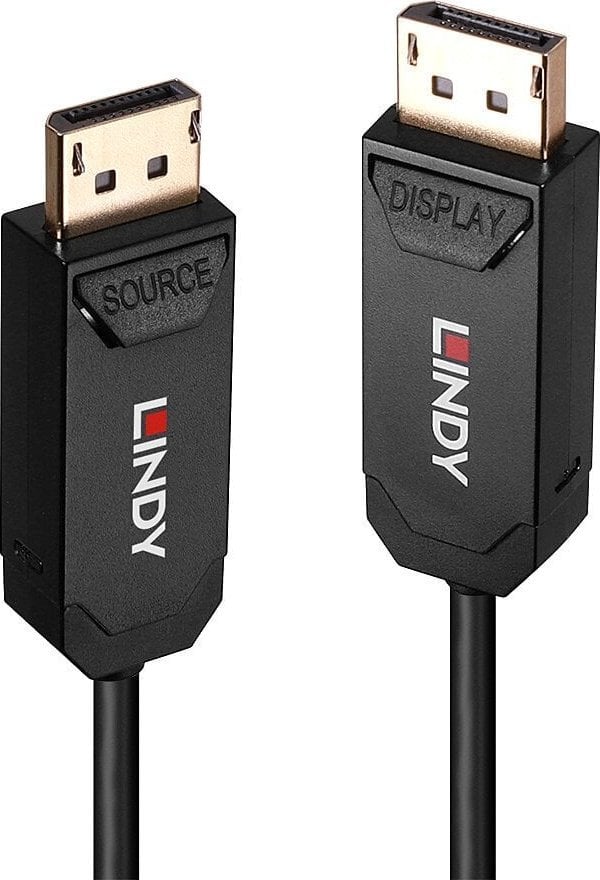 Kabllo DisplayPort Lindy 38520, 10m, e zezë