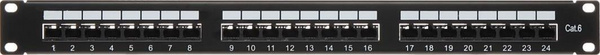 Panel shpërndarës Delta, 24x RJ-45, Angle 6