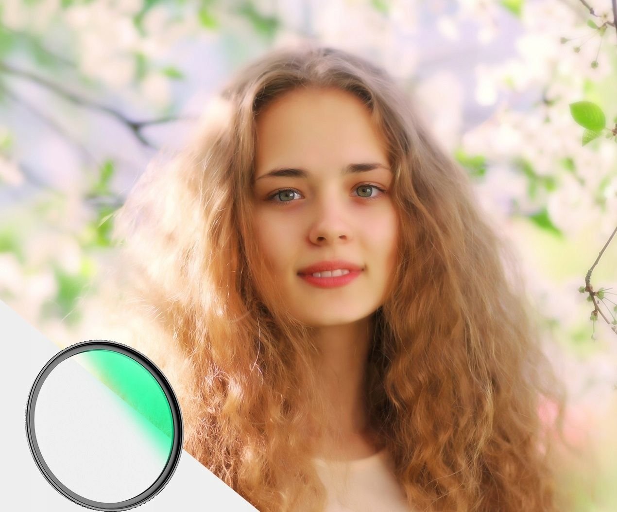 Filtër difuzioni K&amp;F Concept HD White, 55mm, për objektiv fotografik