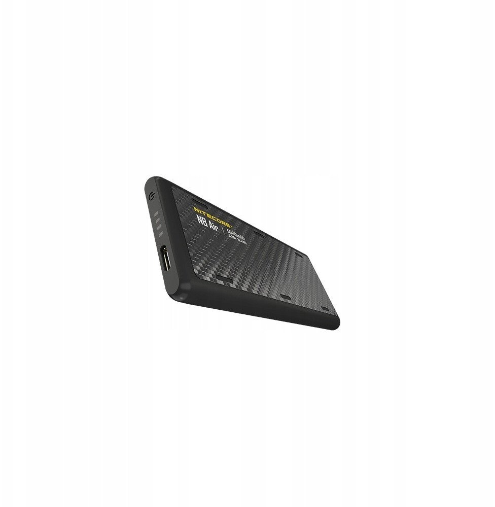 Power bank Nitecore NB Air, 5000mAh, PD QC 3.0, IPX7, karbon i zi