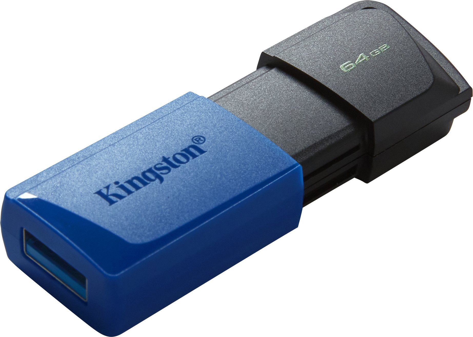 USB Kingston DataTraveler Exodia M, 64GB, USB 3.2, e zezë blu