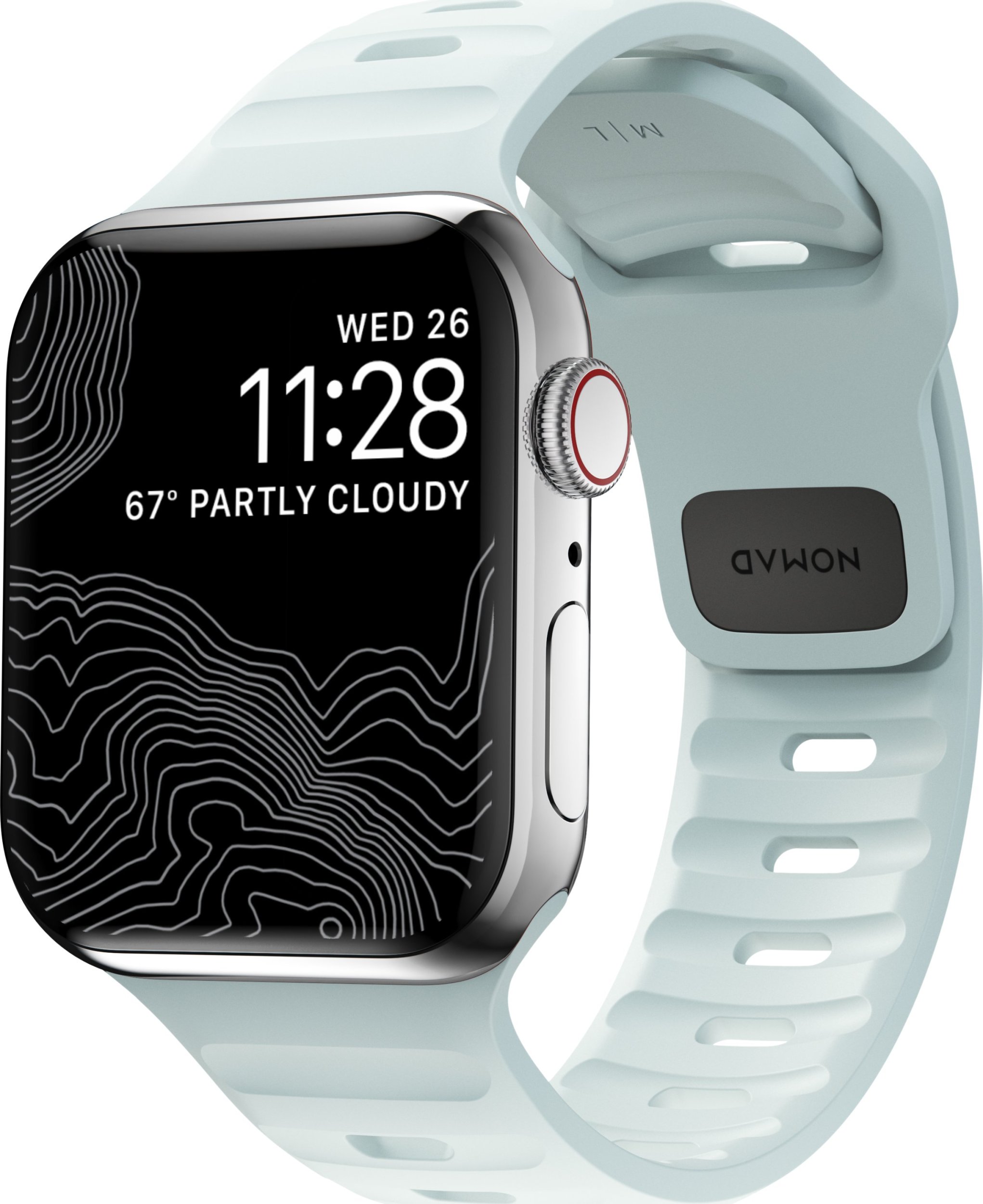 Rrip ore Nomad për Apple Watch, 38–42mm, seri 4–10 dhe SE, ngjyrë neutrale