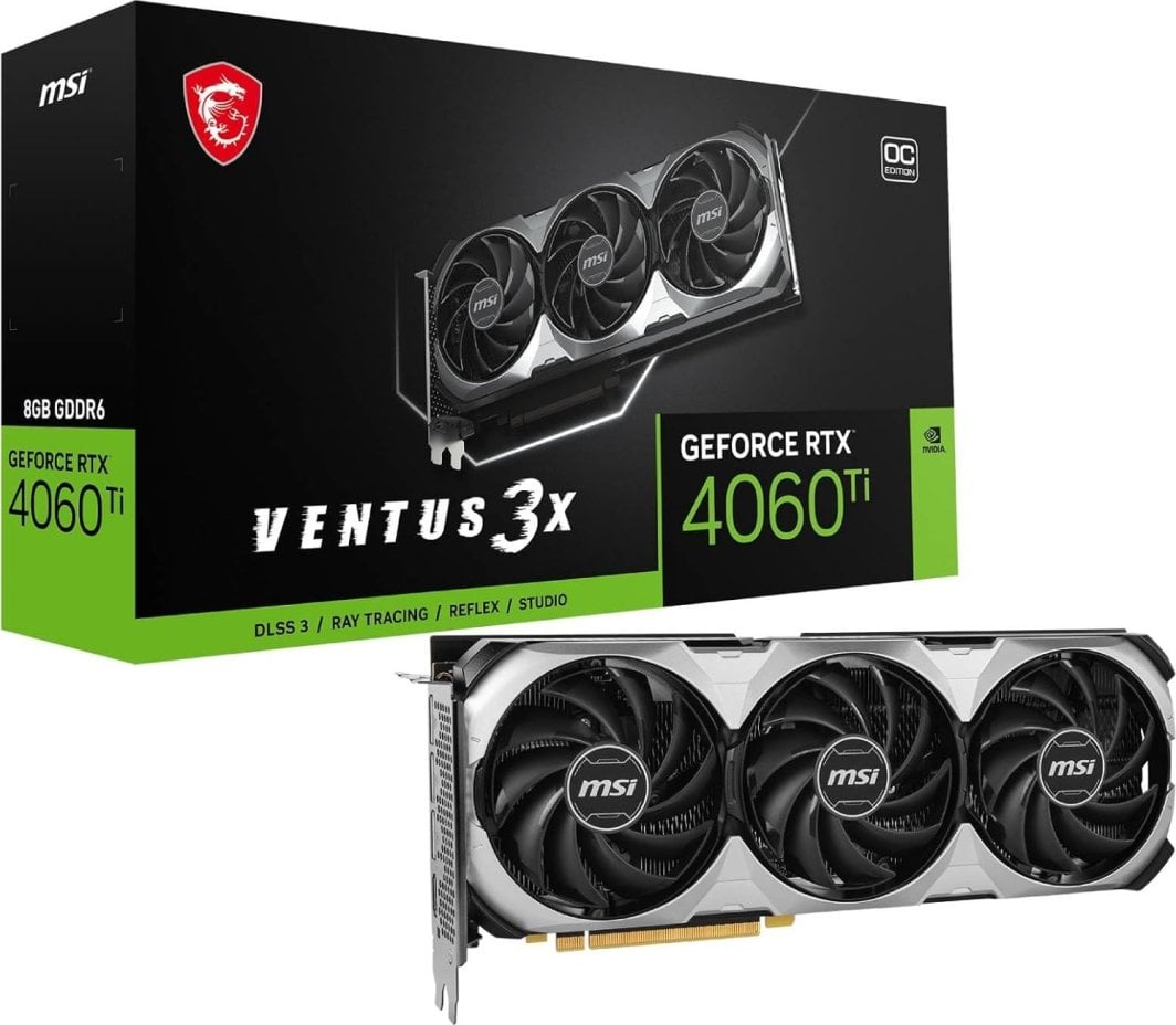 Kartelë grafike MSI GeForce RTX 4060 Ti Ventus 3X E OC 8GB GDDR6