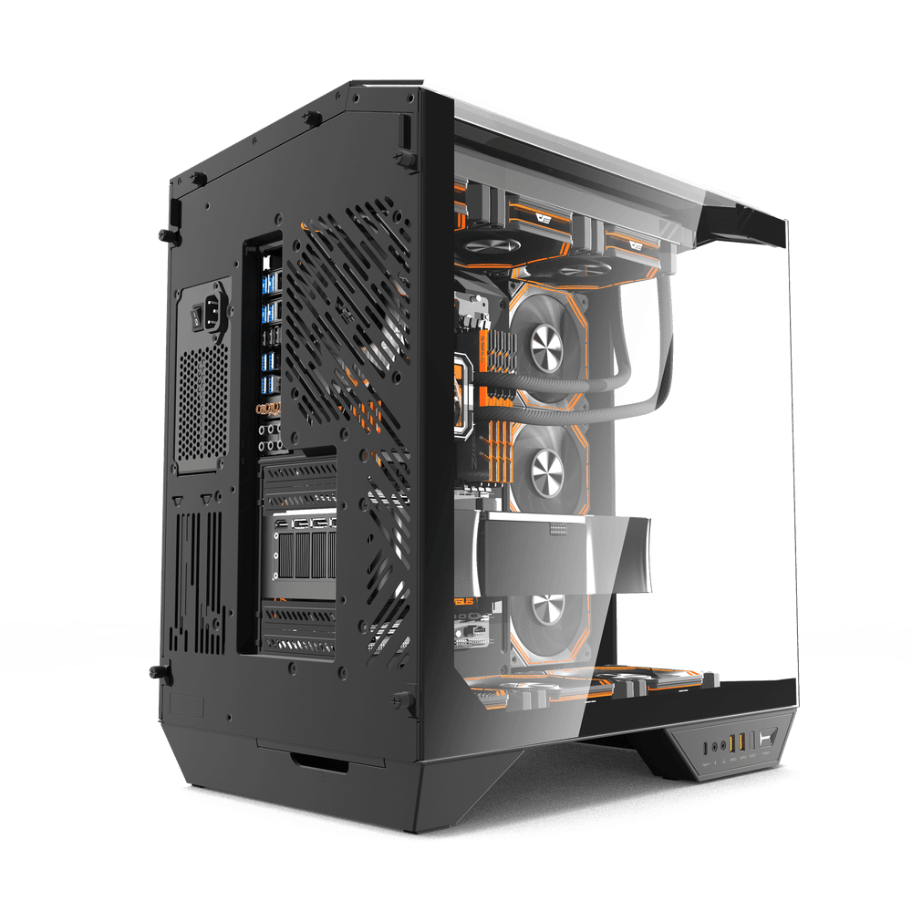 Kasë Darkflash DY470, M-Tower, e zezë